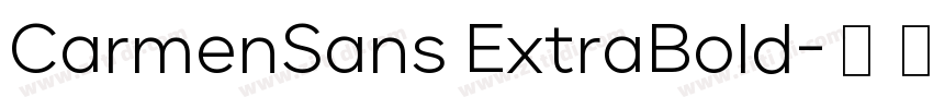CarmenSans ExtraBold字体转换